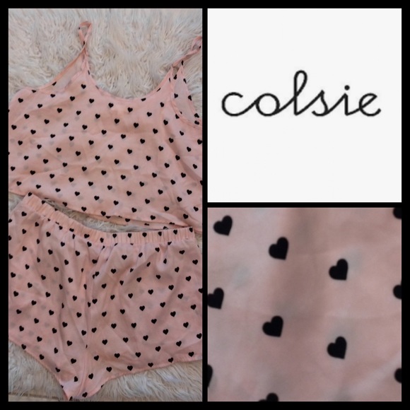 NWOT Hearts Cami Pajama Set - Picture 3 of 8